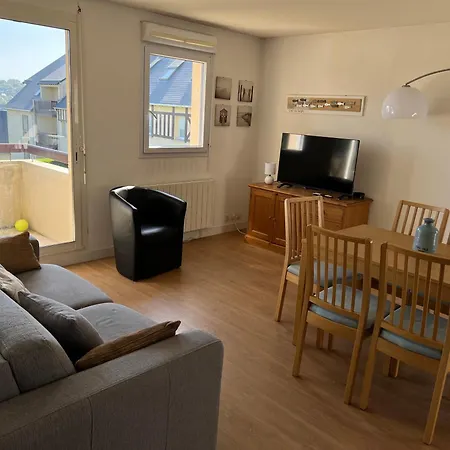 Domaine Du Coteau, Limite Trouville, Beau 3 Pieces Avec Parking Et Balcon Vue