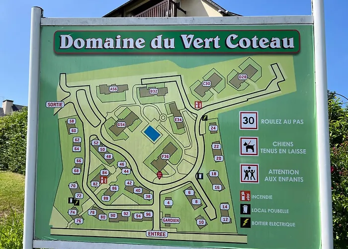 Lägenhet Domaine Du Coteau, Limite Trouville, Beau 3 Pieces Avec Parking Et Balcon Vue *