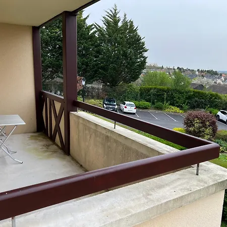 Apartment Domaine Du Coteau, Limite Trouville, Beau 3 Pieces Avec Parking Et Balcon Vue