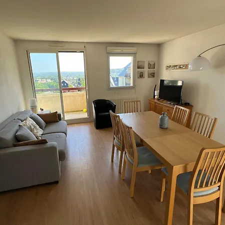 Domaine Du Coteau, Limite Trouville, Beau 3 Pieces Avec Parking Et Balcon Vue Апартаменты