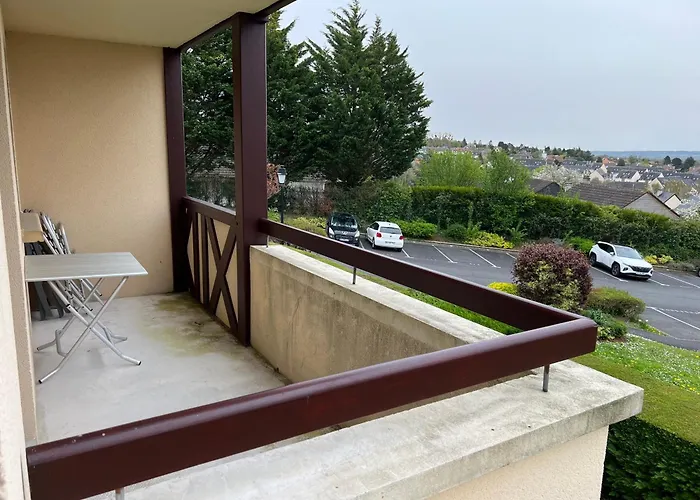 Daire Domaine Du Coteau, Limite Trouville, Beau 3 Pieces Avec Parking Et Balcon Vue